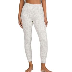 Lululemon Align High-Rise Pant 25" Cheetah Camo Antique White Multi